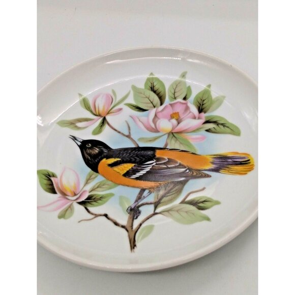 Vintage Rosenthal Collector Bird Plate - Baltimore Oriole - Hand Painted 7 3/4" - Picture 7 of 9